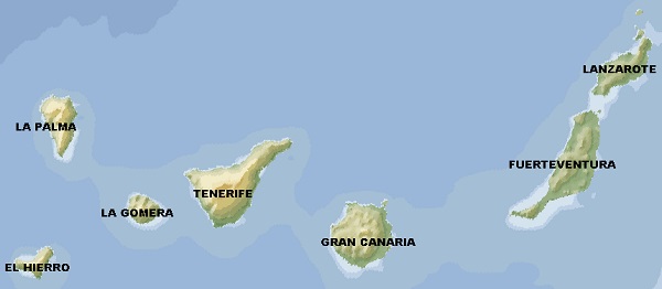 canarie mappa